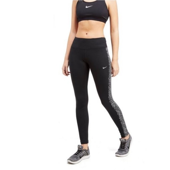 Nike Power Flash Reflective Black Leggings - Picture 7 of 8